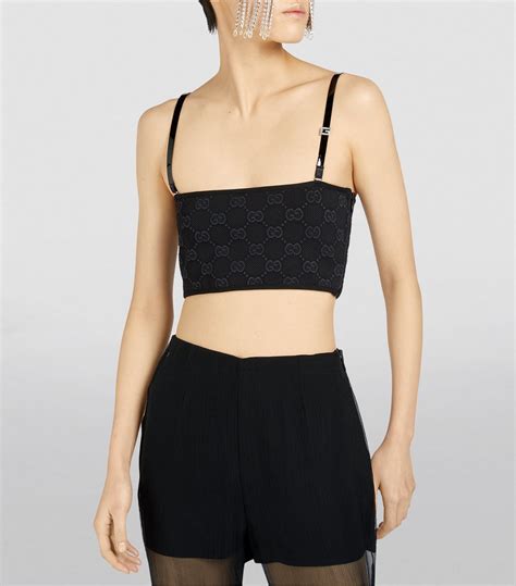 black gucci crop top